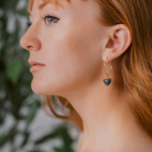 Labradorite Brass Earrings: Mystic Glow