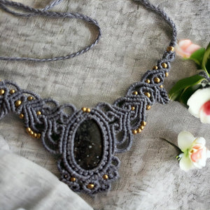 Black Onyx Macramé Necklace: Your Ultimate Protector