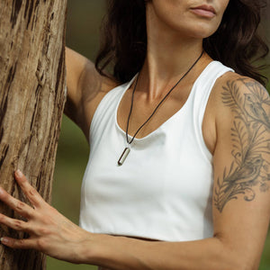 Pyrite Hexagon Pendant: Your Boldness Magnet