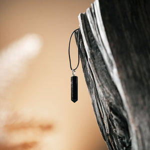 Obsidian Hexagon Pendant: Stylish Shield