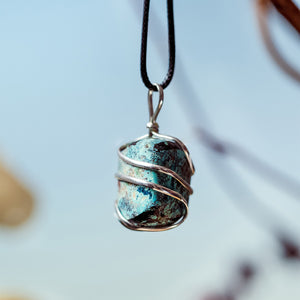 Chrysocolla Pendant: Your Voice of Calm