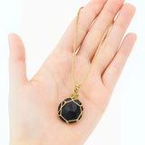 Black Spinel Crystal Necklace – Energy Shield & Calming Support