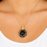 Black Spinel Crystal Necklace – Energy Shield & Calming Support