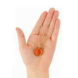 Metal-Free Carnelian Necklace – Creative & Confident Energy