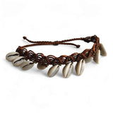 Cowrie Shell Handmade Macrame Anklet for Women