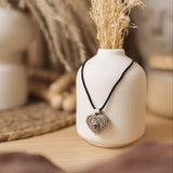 Cinta Love Manifestation Locket – Garnet Heart Necklace for Love