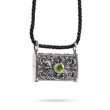Kaya Wealth Manifestation Locket – Peridot Treasure Chest Necklace