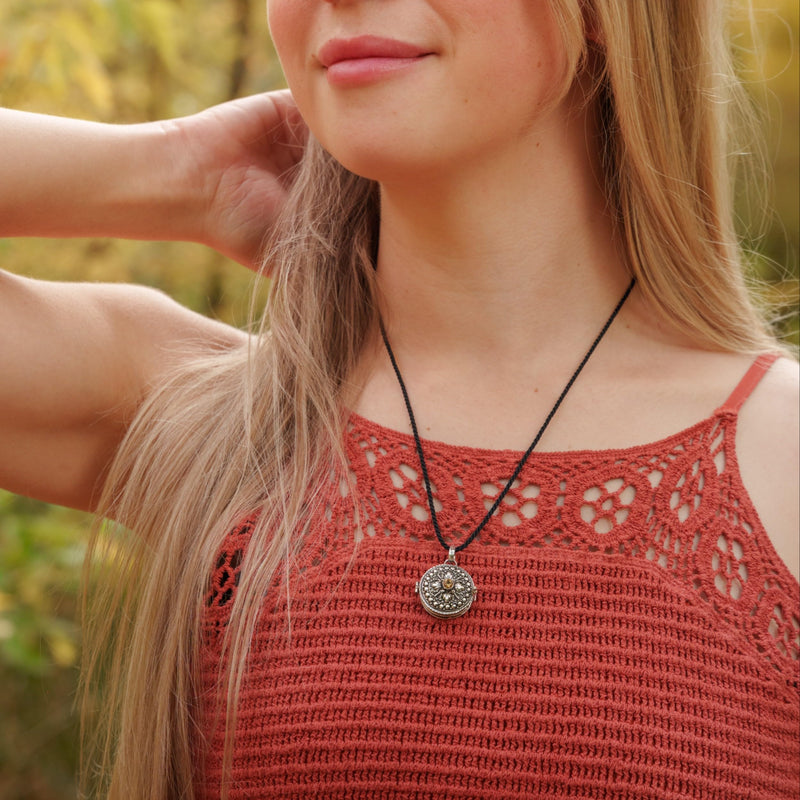 Jaya Success Manifestation Locket – Citrine Necklace for Confidence & Achievement