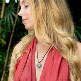 Cinta Love Manifestation Locket – Garnet Heart Necklace for Love