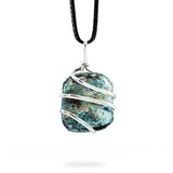 Chrysocolla Healing Crystal Pendant - Ayana Crystals