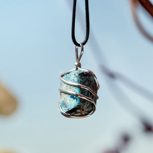 Chrysocolla Pendant: Your Voice of Calm