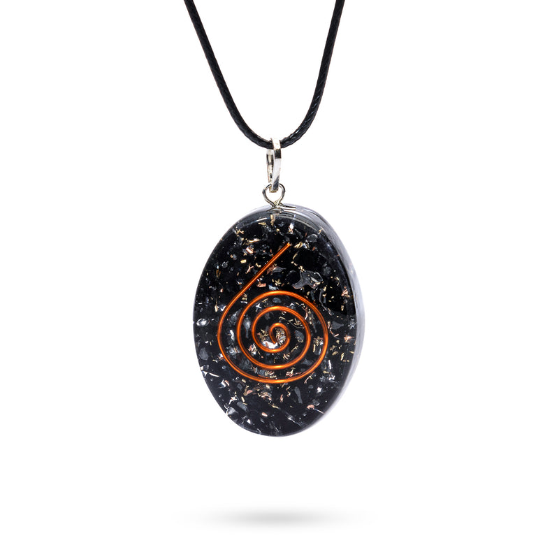 Shields Of Strength Necklace Men Sri Yantra Orgone Pendant//2 Inches//orgone Energy//black Tourmaline... Emf Protection Necklace - Foto 5