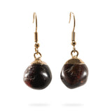 Red Garnet Tumbled Earrings - Ayana Crystals