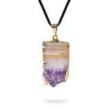 Amethyst Geode Square Pendant - Ayana Crystals