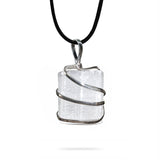 Selenite Wire Wrapped Pendant - Ayana Crystals
