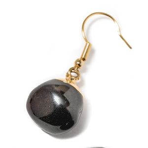 Red Garnet Tumbled Earrings