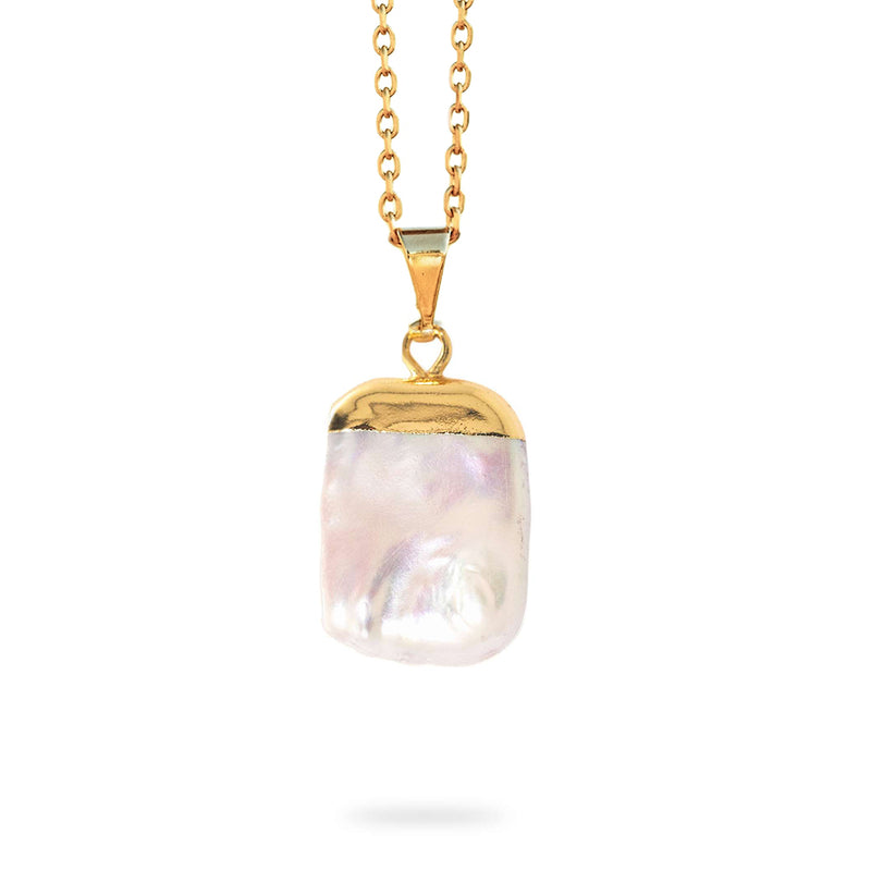 Pearl Gold Plated Pendant - Ayana Crystals