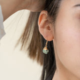 Emerald Crystal Earrings - Ayana Crystals