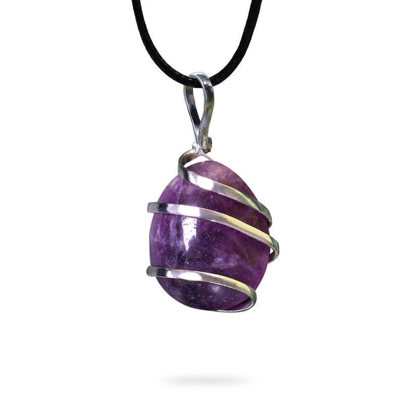 Purple Amethyst Tumbled Pendant - Ayana Crystals