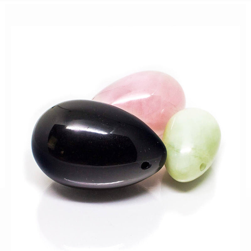 Genuine Gemstone Yoni Eggs 3 Size Set - Ayana Crystals