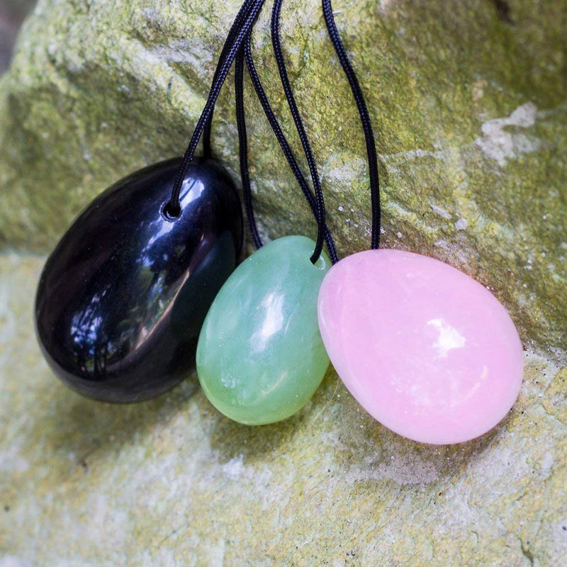 Genuine Gemstone Yoni Eggs 3 Size Set - Ayana Crystals
