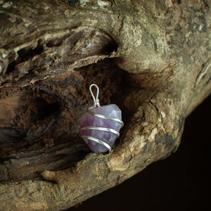 Amethyst Tumbled Pendant