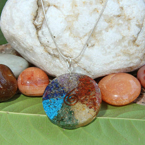 Orgonite Disk Pendant