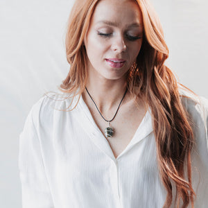 Labradorite Raw Pendant: Spark Mystery, Channel Magic