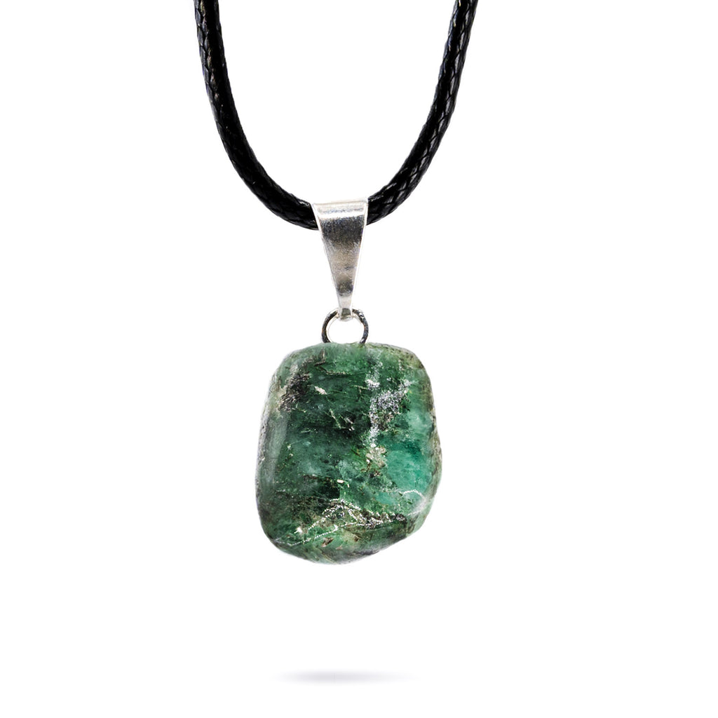 Shinning Emerald Stone Gold Imitation Pendant Chain Shop Online SMDR2030
